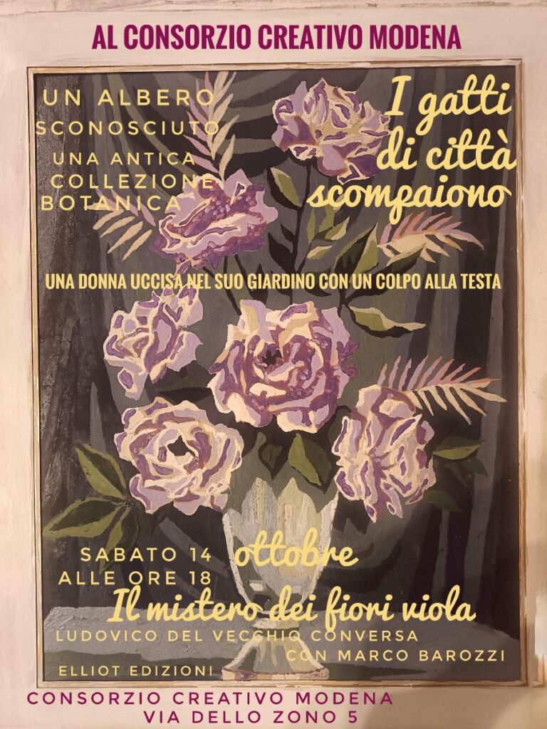 Incontro con l’autore: “Il Mistero dei fiori viola” di Ludovico Del Vecchio