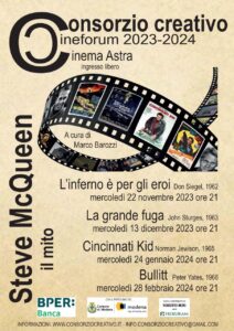 Locandina Rassegna Cineforum Consorzio Creativo 2023-24